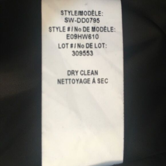 Helmut Lang Sleeveless Wool Leather Trim Flex Suit Black White Size 0 - Picture 13 of 13